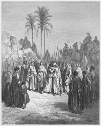 The meeting of Jacob and Esau
